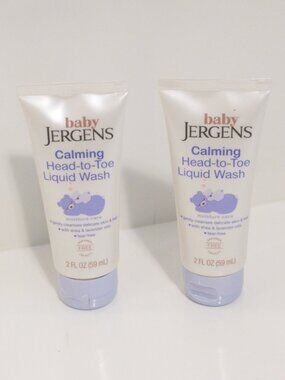 NWT Baby Jergens Calming Head-to-Toe Liquid Wash 2 Pack Lavender Shea Sensitive